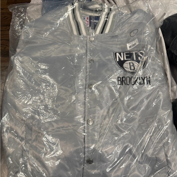 NBA Other - Brooklyn Nets Gray Varsity Jacket NBA Store